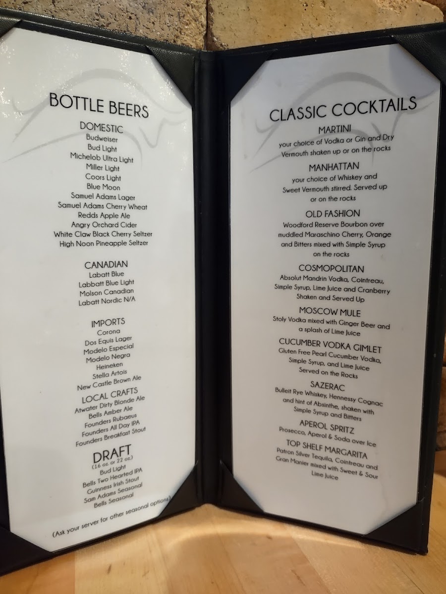 Menu Steakhouse 22-9